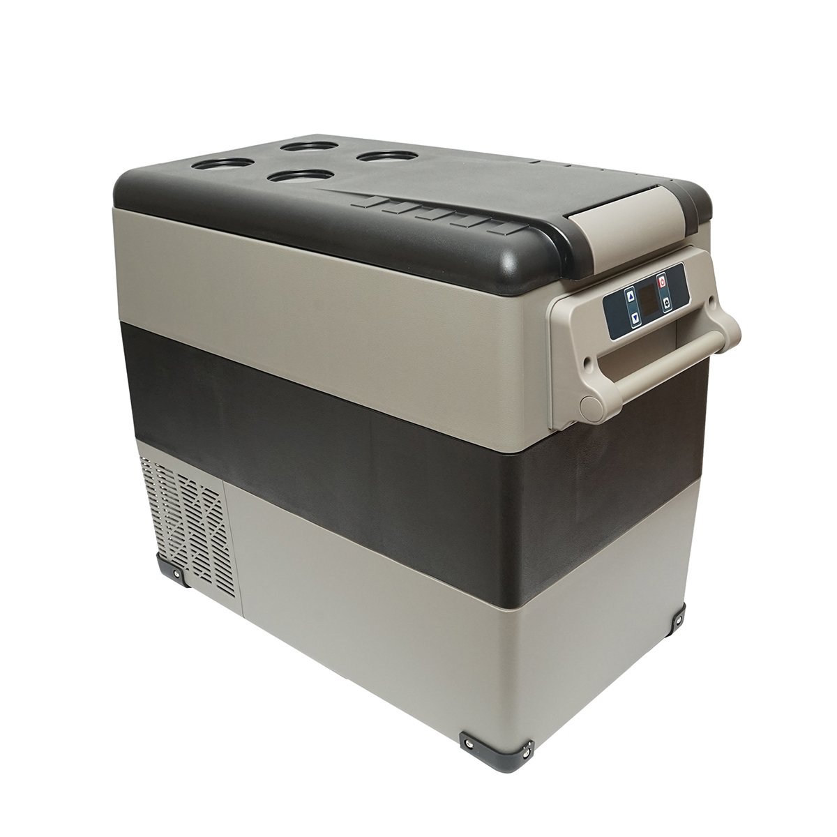 Frigider auto cu compresor 60W, capacitate 49.4L, tensiune alimentare 12-24-220V, ecran LCD, 690x346x524mm CF55 AUTOSPEED
